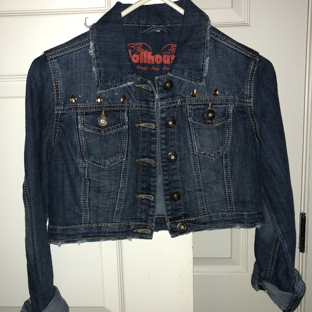Crop denim jacket